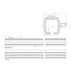 C profil 95x100mm, L-2000mm, hliník bez povrchovej úpravy C profil 95x100mm, L-2000mm, hliník bez povrchovej úpravy